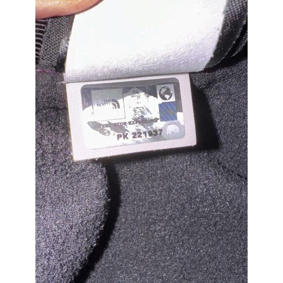 The North Face Full Zip Fleece Explorer Jacket Girls L 14/16 Purple Black READ - Picture 7 of 15